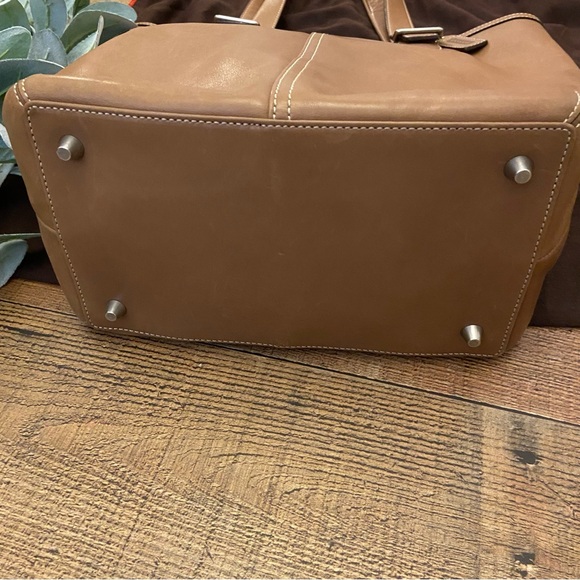 COACH Large Camel Leather Shoulder/Tote Bag - Picture 8 of 13